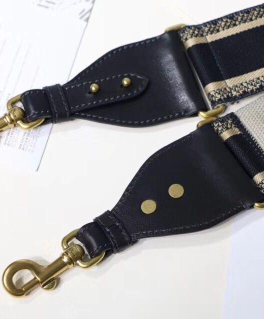 Christian Dior Wide shoulder strap Black